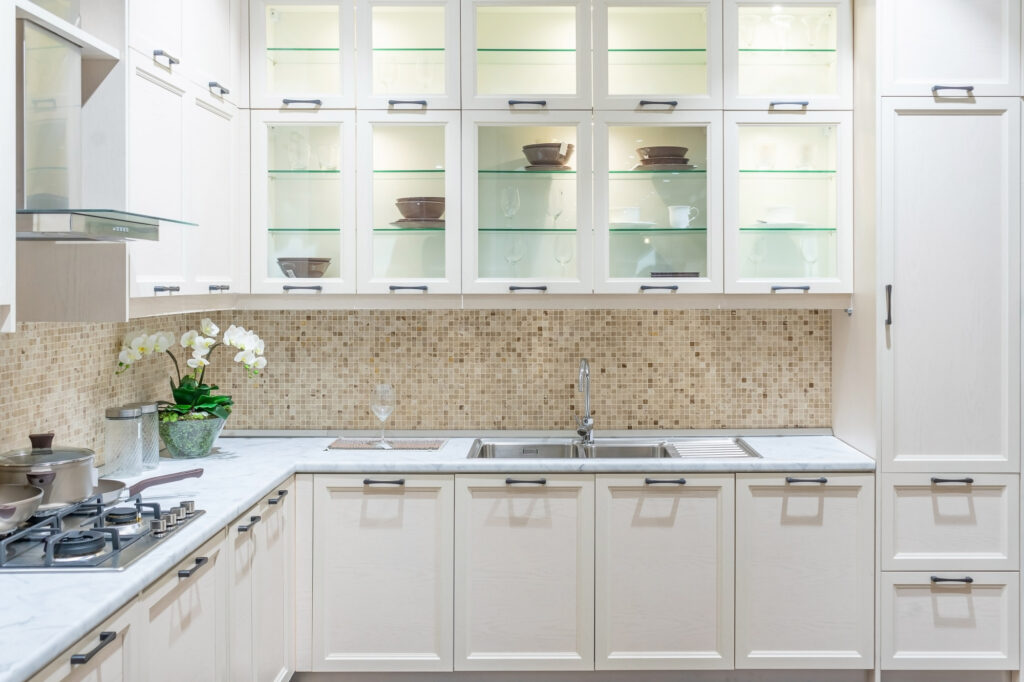 modern bright clean kitchen interior with stainless steel appliances luxury apartment 29285 2399
